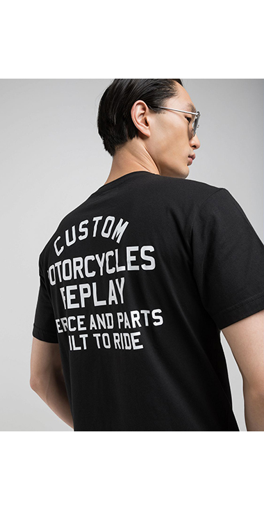 コットンジャ－ジープリントＴシャツ 詳細画像